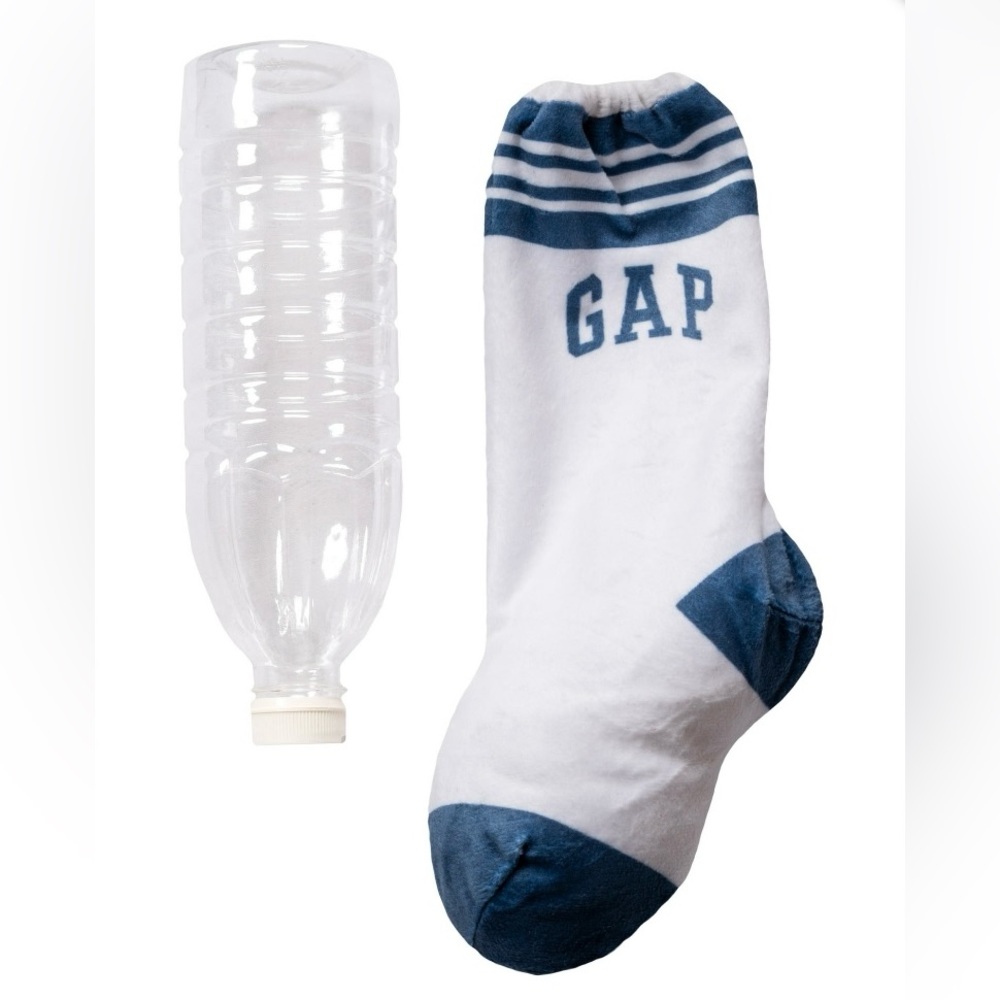 •NWT•Gap Pet Toy Plush Sock with Water Bottle